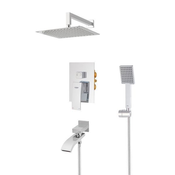 Встраиваемая душевая система со смесителем Koer KB-66007-01 (Цвет хром) (KR3464) KR3464 фото