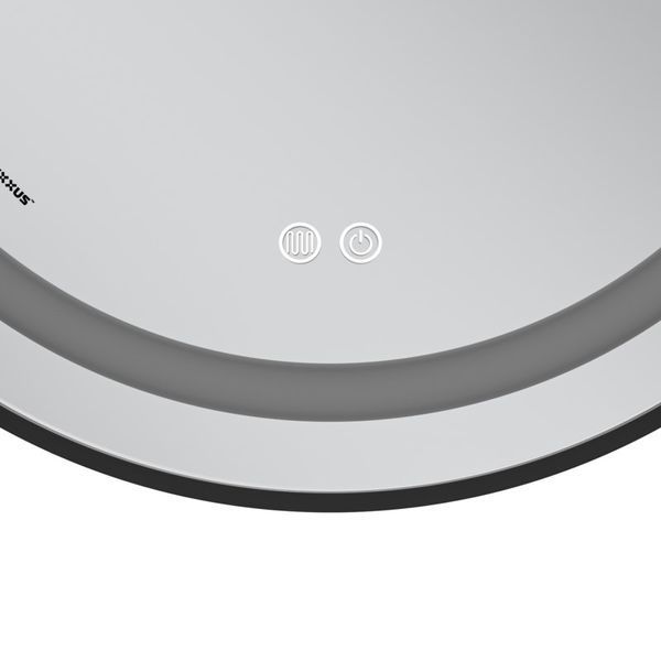 Зеркало Mixxus Premium ELLIPSE MV05-80x70-Reverse BLACK с Led Touch, Anti-fog, димером (3-6,5kK) (MP6646) MP6646 фото