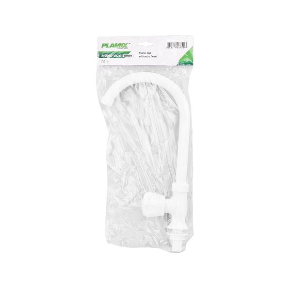 Кран для холодної води Plamix Mono-005 White (PM0675) PM0675 фото
