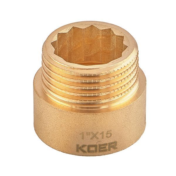 Удлинитель Koer KF.E10-15.WN - 1"-15мм без никеля (KR5669) KR5669 фото