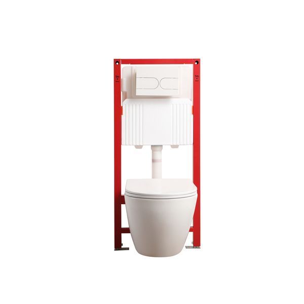 Комплект: Mixxus Premium Ellipse-SET-2101 (в 2 ящ) Унитаз система смыва Tornado 3.0+ Инсталляция Koer KT-0404 + панель KT-0604-03 White (MP6667) MP6667 фото