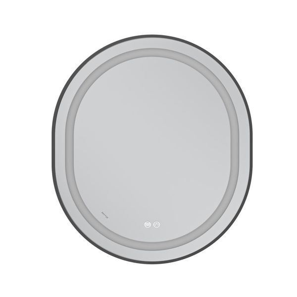 Зеркало Mixxus Premium ELLIPSE MV05-80x70-Reverse BLACK с Led Touch, Anti-fog, димером (3-6,5kK) (MP6646) MP6646 фото