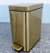 Відро для сміття з плавним закриттям прямокутне Mixxus Premium Quadro-TC0105 Brushed Gold 5 л (колір матове золото) (MI8394) MI8394 фото 6