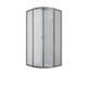 Душевая кабина с низким поддоном Mixxus PLAIN SCT02-90x90x195-TR GRAPHITE прозрачное стекло 4мм (MI6901) MI6901 фото 3