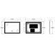 Зеркало Zerix Kubix MR03-80x60-REVERSE с LED Touch, Anti-fog, димером, регулятором яркости (ZX6053) ZX6053 фото 6