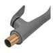 Смеситель для кухни Plamix Lucas-017 SET Graphite Refl.Grey с подводкой (Цвет графит+сил.излив серый) (PM0723) PM0723 фото 6