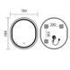 Зеркало Mixxus Premium ELLIPSE MV05-80x70-Reverse BLACK с Led Touch, Anti-fog, димером (3-6,5kK) (MP6646) MP6646 фото 8