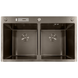 Мойка из нержавеющей стали MIXXUS MH8350-DK NANO-BLACK (3.0/0.8) цвет графит (MI7053) MI7053 фото 1