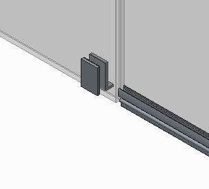 Боковая стенка для кабины Koer SR SW04-90x200-TR-01 прозрачное стекло Easy Clean 10мм, хром (KR5390) KR5390 фото