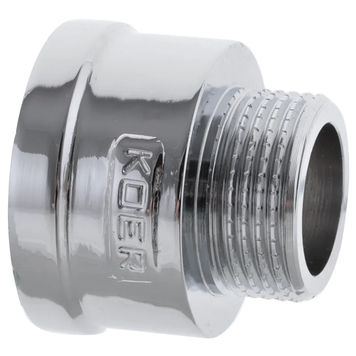 Перехідник (коннектор) 3/4 "х1" (хром) Koer KF.A0810.CHR (KF0136) KF0136 фото