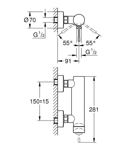 Змішувач для душу Grohe Essence New (33636001) 33636001 фото