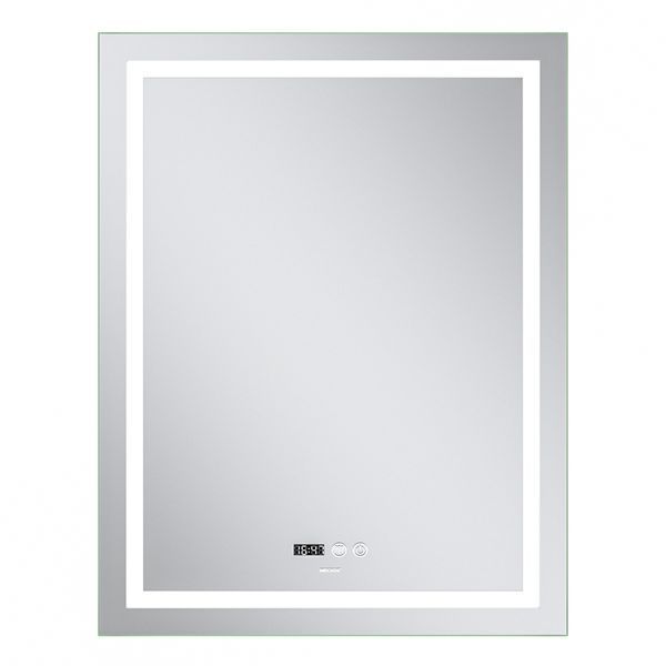 Зеркало Mixxus Premium FLASH MR21-70x90 с Led Touch, Anti-fog, димером, регулятором яркости, часами (MP6618) MP6618 фото
