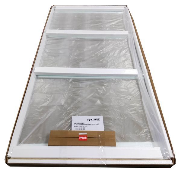 Боковая стенка для кабины Koer SR SW04-90x200-TR-01 прозрачное стекло Easy Clean 10мм, хром (KR5390) KR5390 фото
