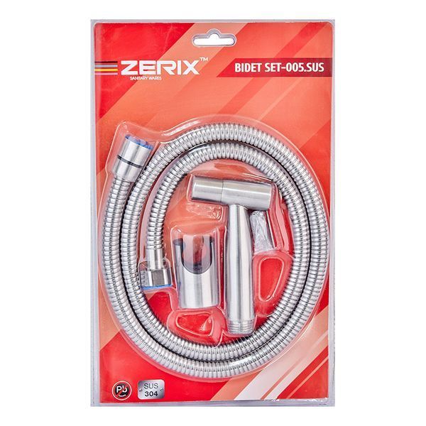Набір для гігієнічного душу Zerix Bidet SET-005.SUS (нерж. сталь) (ZX5026) ZX5026 фото