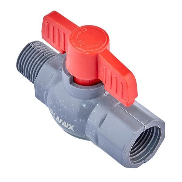 Кран кульовий Plamix PVM-1/2" FM PVC (PM0619) PM0619 фото