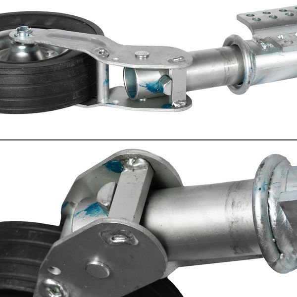Опорное колесо прицепа Knott-Autoflex d60 мм автоматическое длина 640 мм стальной диск 250 кг (JD.00.54.010) JD.00.54.010 фото