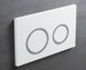 Панель змиву Koer KT-0605-03 220x140x12mm пластикова, кнопка кругла (KR5316) KR5316 фото 2