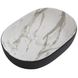 Раковина накладна MIXXUS PREMIUM ELLIPSE-0105 MARBLE-BLACK 600х400х150mm (MP6565) MP6565 фото 1