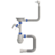 Сифон для кухни Mixxus SK-05-WH 3 1/2"x40 с пластиковой сеткой, отводом для стиральной машины, гибким прямоуг. переливом (MI8193) MI8193 фото 1