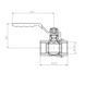 Кран шаровой ГГВ Koer Extreme KE.214-40 - 1 1/2" FF ручка "рычаг" красная (KR5748) KR5748 фото 2