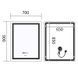 Зеркало Mixxus Premium FLASH MR21-70x90 с Led Touch, Anti-fog, димером, регулятором яркости, часами (MP6618) MP6618 фото 8