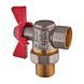 Кран з американкою кутовий, ручка "метелик" червона Waterpro WP400-15FMW-L - 1/2" (WP2895) WP2895 фото 2