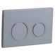 Панель змиву Koer KT-0605-01 220x140x12mm пластикова, кнопка кругла (KR5317) KR5317 фото 1