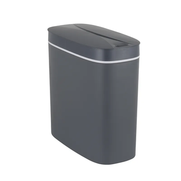 Мусорное ведро сенсорное овальное Mixxus Flat-TC0109 Graphite 9 л цвет графит (MI7075) MI7075 фото