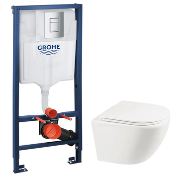 Комплект Grohe Set Унітаз ELLIPSE-0301-R + Інсталяція Grohe Rapid SL 38772001 (38772001ELLIPS0301R) 38772001ELLIPS0301R фото