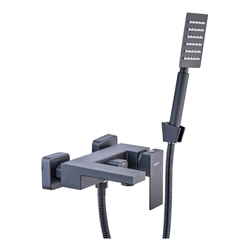 Смеситель для ванны Zerix KUB-008 (Euro) Black с нерж. стали SUS304 (Цв. черный) (ZX4851) ZX4851 фото