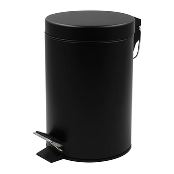 Мусорное ведро круглое Zerix Solo-TC0103 Black 3 л цвет черный (ZX5896) ZX5896 фото
