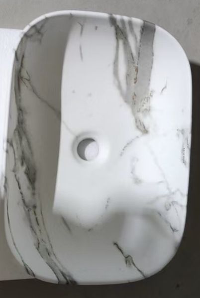 Раковина накладна MIXXUS PREMIUM DIVERSE-0114 MARBLE 455х325х135mm (MP6545) MP6545 фото