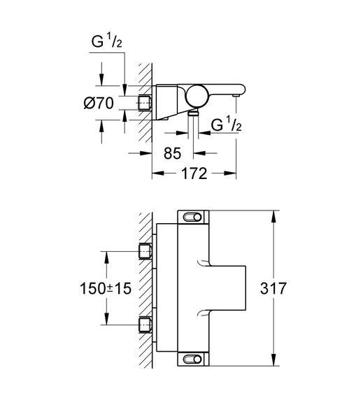Термостат для ванны Grohe Grohtherm 2000 NEW (34464001) 34464001 фото