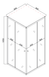 Душевая кабина без поддона Mixxus CUBIC SC01-90x90x185-TR CHROME прозрачное стекло 4мм (MI6906) MI6906 фото 4