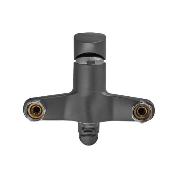 Смеситель для ванны Plamix CEZAR-006 EURO SET Graphite, со шлангом, лейкой и кронштейном (PM0691) PM0691 фото