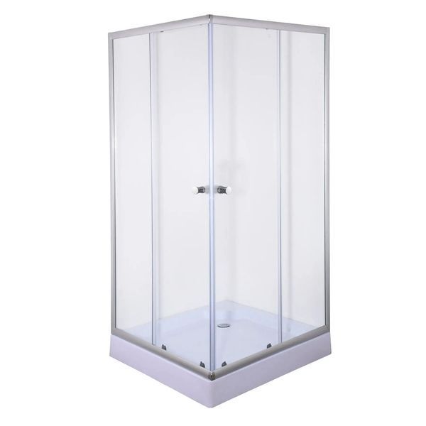 Душевая кабина без поддона Mixxus CUBIC SC01-90x90x185-TR CHROME прозрачное стекло 4мм (MI6906) MI6906 фото