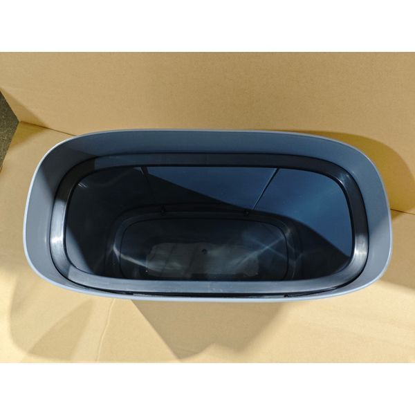 Відро для сміття сенсорне овальне Mixxus Flat-TC0109 Graphite 9 л колір графіт (MI7075) MI7075 фото