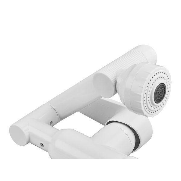Смеситель для умывальника с регулируемым изливом Plamix Oscar-001-FX SET White (с подводкой) (Цвет белый) (PM6105) PM6105 фото