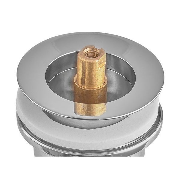 Донный клапан для раковины Zerix BV-04 1 1/4'' универсальный (с/без перл) СLICK-СLACK (Цвет хром) (ZX6021) ZX6021 фото