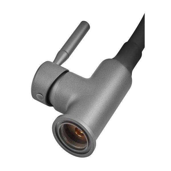Змішувач для кухні Zerix Atrium-011-T Graphite Refl.Black (Колір графіт+силік.вилив чорний) (ZX6106) ZX6106 фото