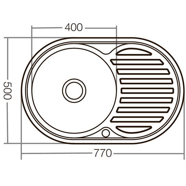 Мийка кухонна Zerix Z7750-06-180E (Satin) (ZX1594) ZX1594 фото
