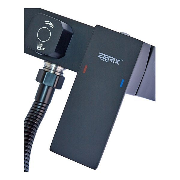 Змішувач для ванни Zerix KUB-008 (Euro) Black з нерж. сталі SUS304 (кол. чорний) (ZX4851) ZX4851 фото