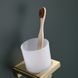 Стакан одинарный настенный Koer AS-0103-12 (стекло) цвет матовое золото (KR6163) KR6163 фото 6