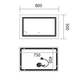 Зеркало Mixxus Premium QUADRO MR20-50x80-Reverse с Led Touch, Anti-fog, димером, регулятором яркости (MP6620) MP6620 фото 8