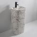 Раковина моноблок MIXXUS PREMIUM DIVERSE-1101 MARBLE 460х380х840mm с отверстием под смеситель и переливом (MP6575) MP6575 фото 3
