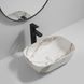 Раковина накладна MIXXUS PREMIUM DIVERSE-0114 MARBLE 455х325х135mm (MP6545) MP6545 фото 4