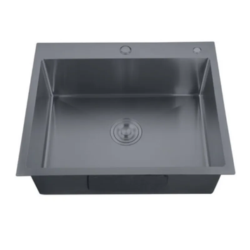 Мойка Zerix ZH5050-215 Nano-Black (3.0/0.8) из нержавеющей стали (MX1582) MX1582 фото