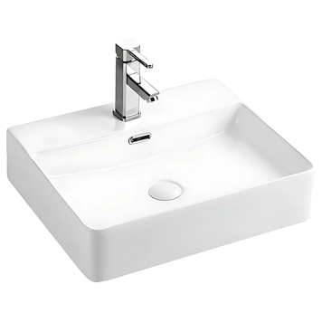 Раковина підвісна-накладна Mixxus Premium QUADRO-0203 500x420x130mm (отвір під змішувач, перелив) (MP6718) MP6718 фото