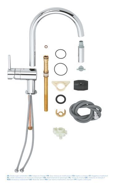 Змішувач для кухні з висувним виливом Grohe Minta (32321002) 32321002 фото