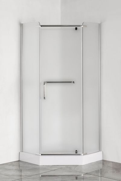Душова кабіна з низьким піддоном Mixxus LINES SCT01-90x90x198-TR CHROME прозоре скло 6мм (MI6913) MI6913 фото